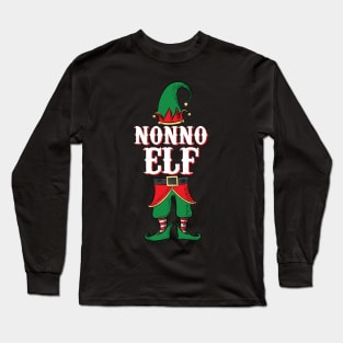 Nonno Elf - Italian Grandpa Family Christmas design Long Sleeve T-Shirt